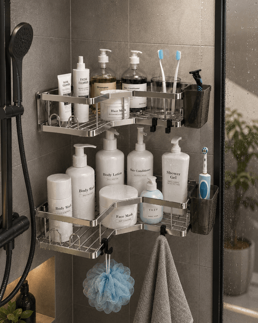 Space - Saving Corner Shower Shelf - Sorta