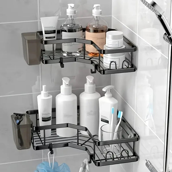 Space-Saving Corner Shower Shelf